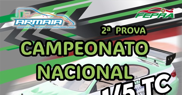 2ª. Prova do Campeonato Nacional 1/5 TC e Trofeu 1/5 F1